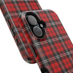 Red Tartan Plaid Impact-Resistant iPhone Case | MagSafe compatibility  Shamo's
