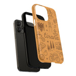 Tirana Illustrated Hand-Drawn iPhone Case — Albanian Landmarks & Icons | MagSafe compatible  Shamo's