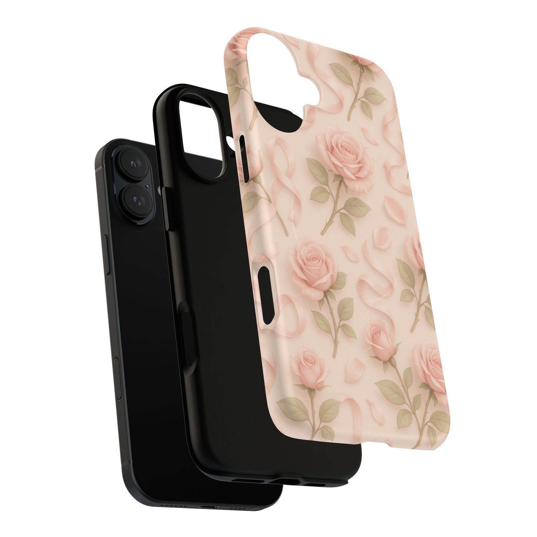 Blush Roses and Ribbons 3D iPhone Case | MagSafe - Shamo's