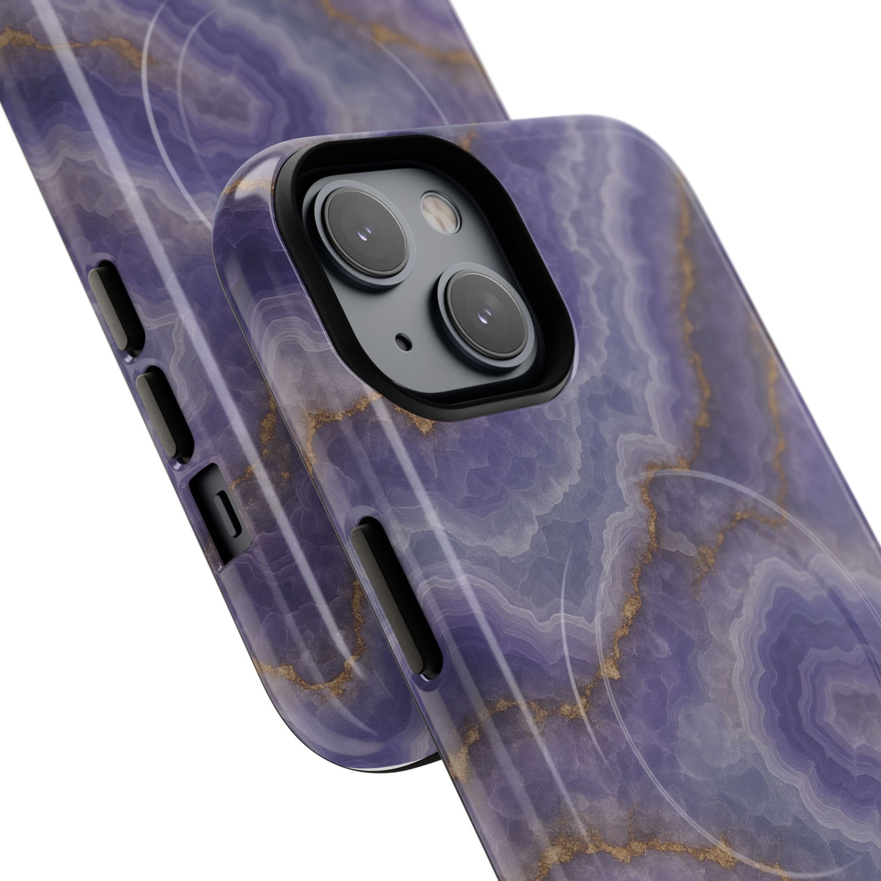 Purple Agate Marble iPhone Case with MagSafe - Shamo's