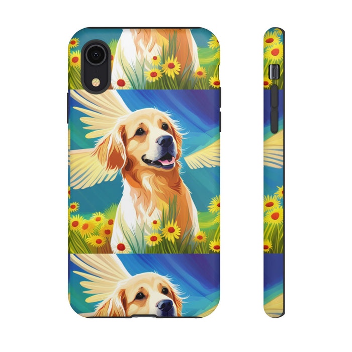 Tough Cases Golden Retriever with Wings Phone case