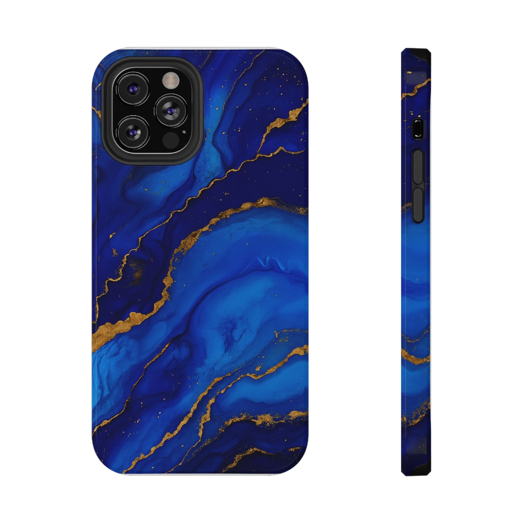 Blue Gold Marble Phone Case  Shamo's iPhone 12 Pro / Glossy / Without gift packaging