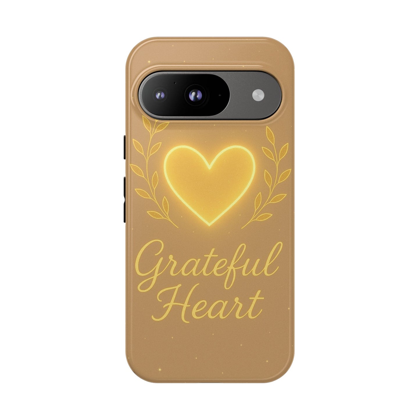 Grateful Heart iPhone Case — Warm Neon Heart
