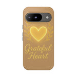 Grateful Heart iPhone Case — Warm Neon Heart  Shamo's Google Pixel 9 / Glossy