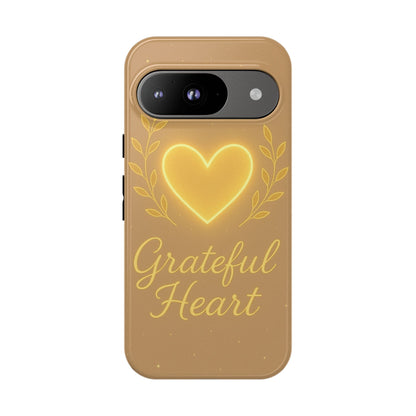 Grateful Heart iPhone Case — Warm Neon Heart