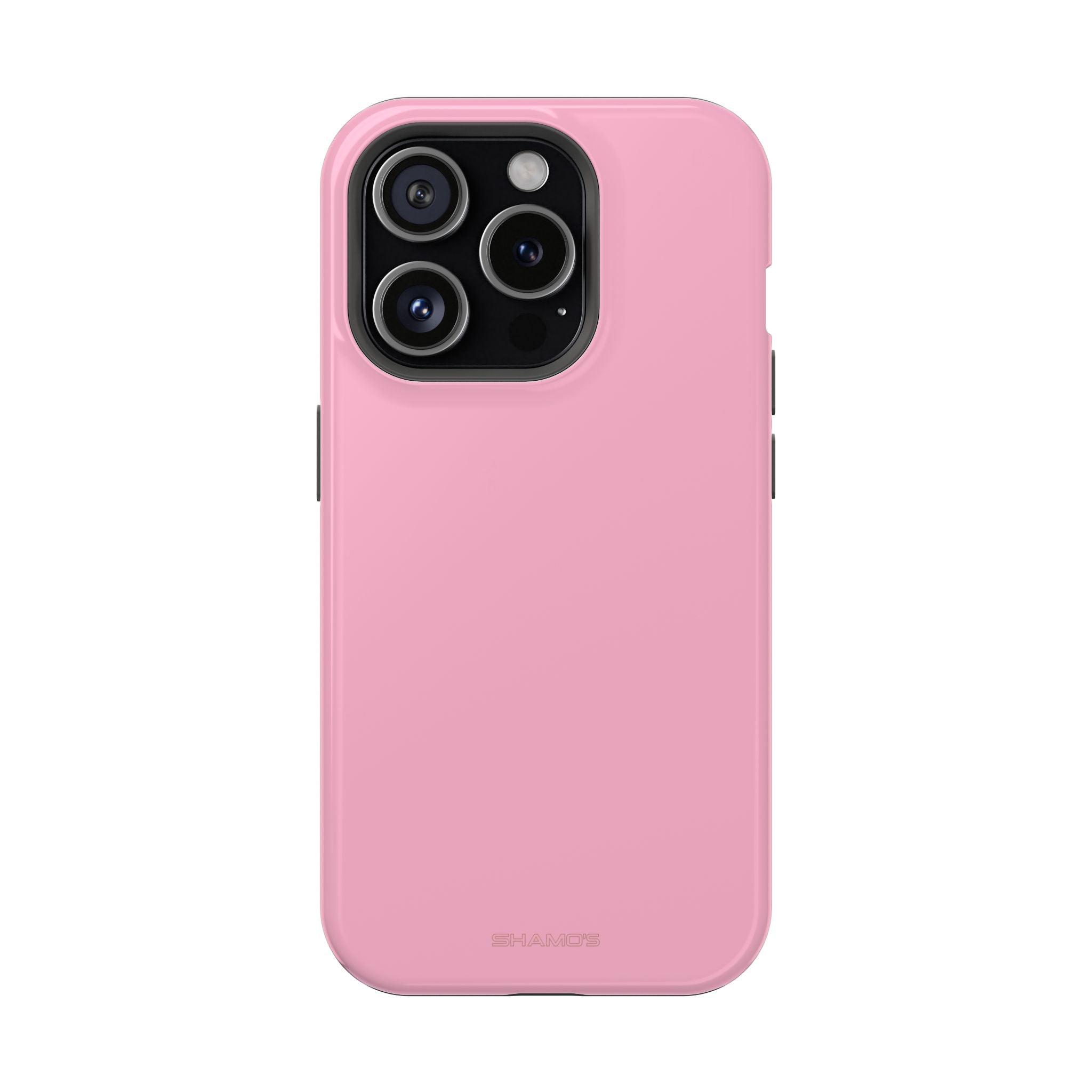 Plain pastel pink phone case