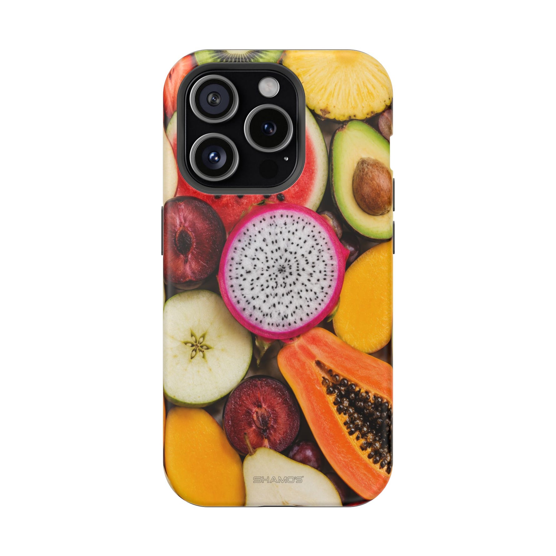 Tropical Fruit Magnetic Impact-Resistant Phone Case with MagSafe