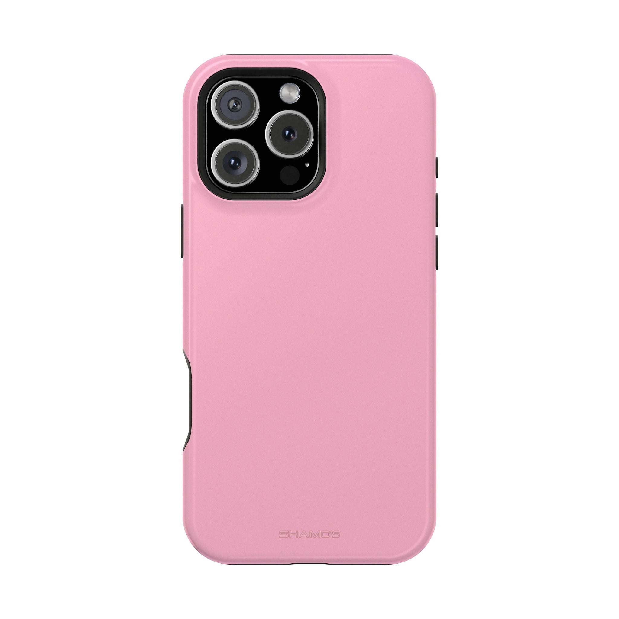 Plain pastel pink phone case