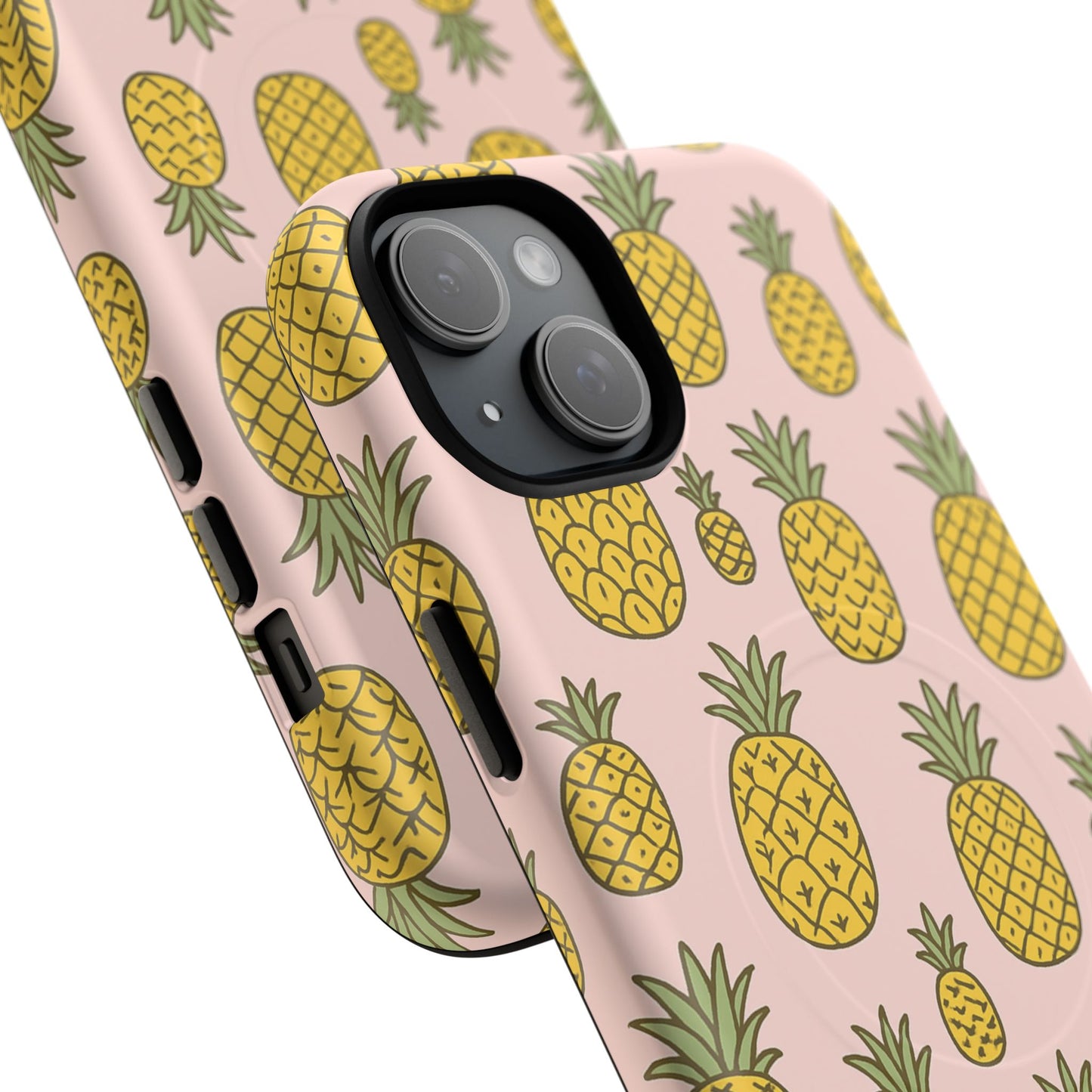 Pineapple Pattern Fruit Case for iPhone | MagSafe Compatible