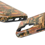 Floral Bookshelf iPhone Case — MagSafe Magnetic, Impact-Resistant