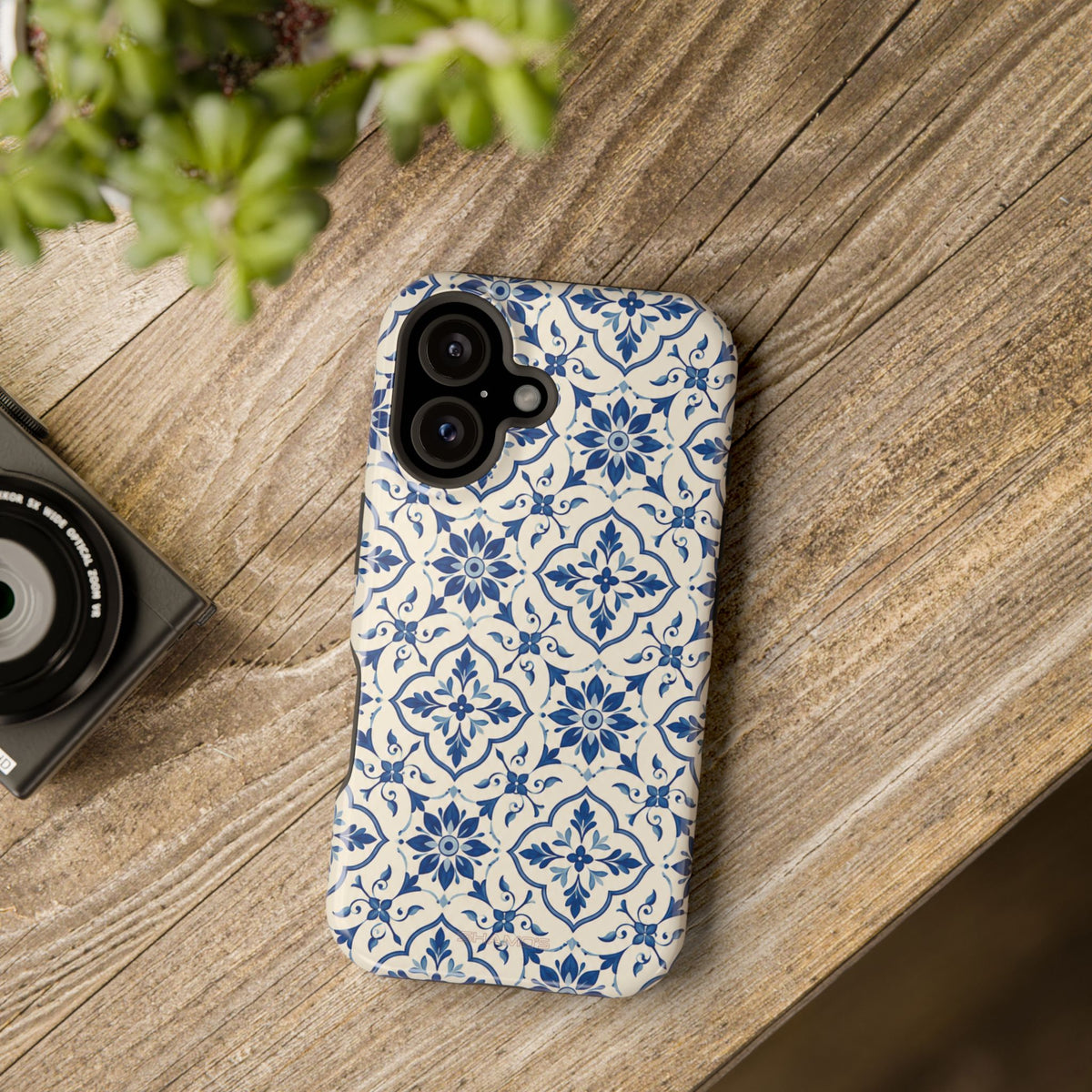Lisbon Tile – Blue Ornamental MagSafe Phone Case