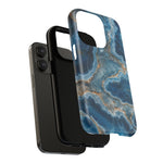 Blue Agate Marble iPhone Case —with MagSafe  Shamo's