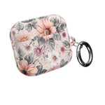 Floral Pink Vintage AirPod Case — Pastel Flower Protective Cover - AirPods Pro Gen 1 / White / Glossy - Shamo's