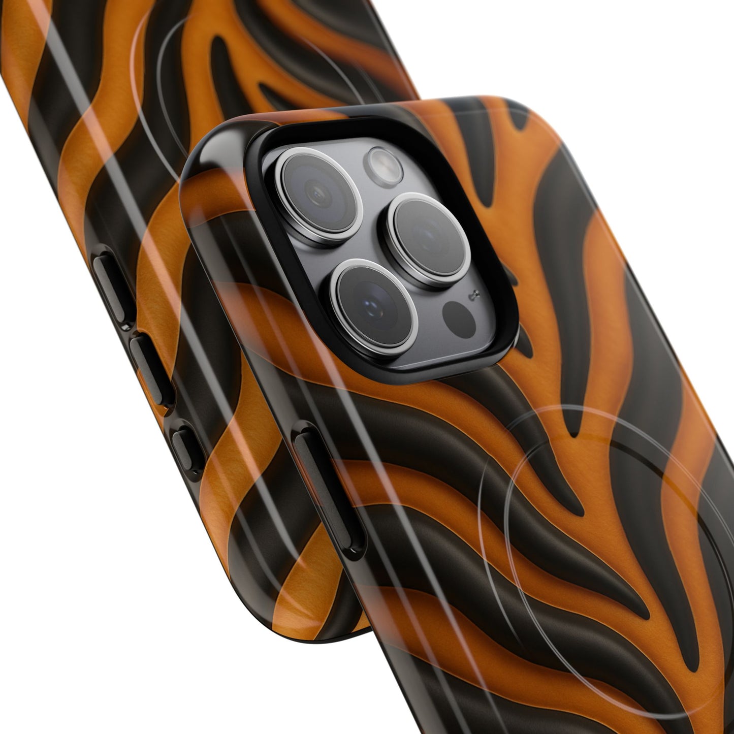 Fierce Tiger Striped iPhone Case - Works with MagSafe