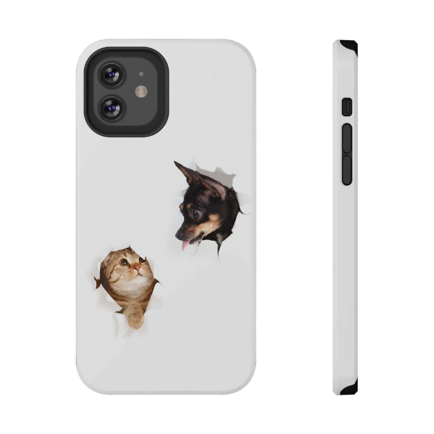 Impact-Resistant Cases with a cat and a dog - Shamo's