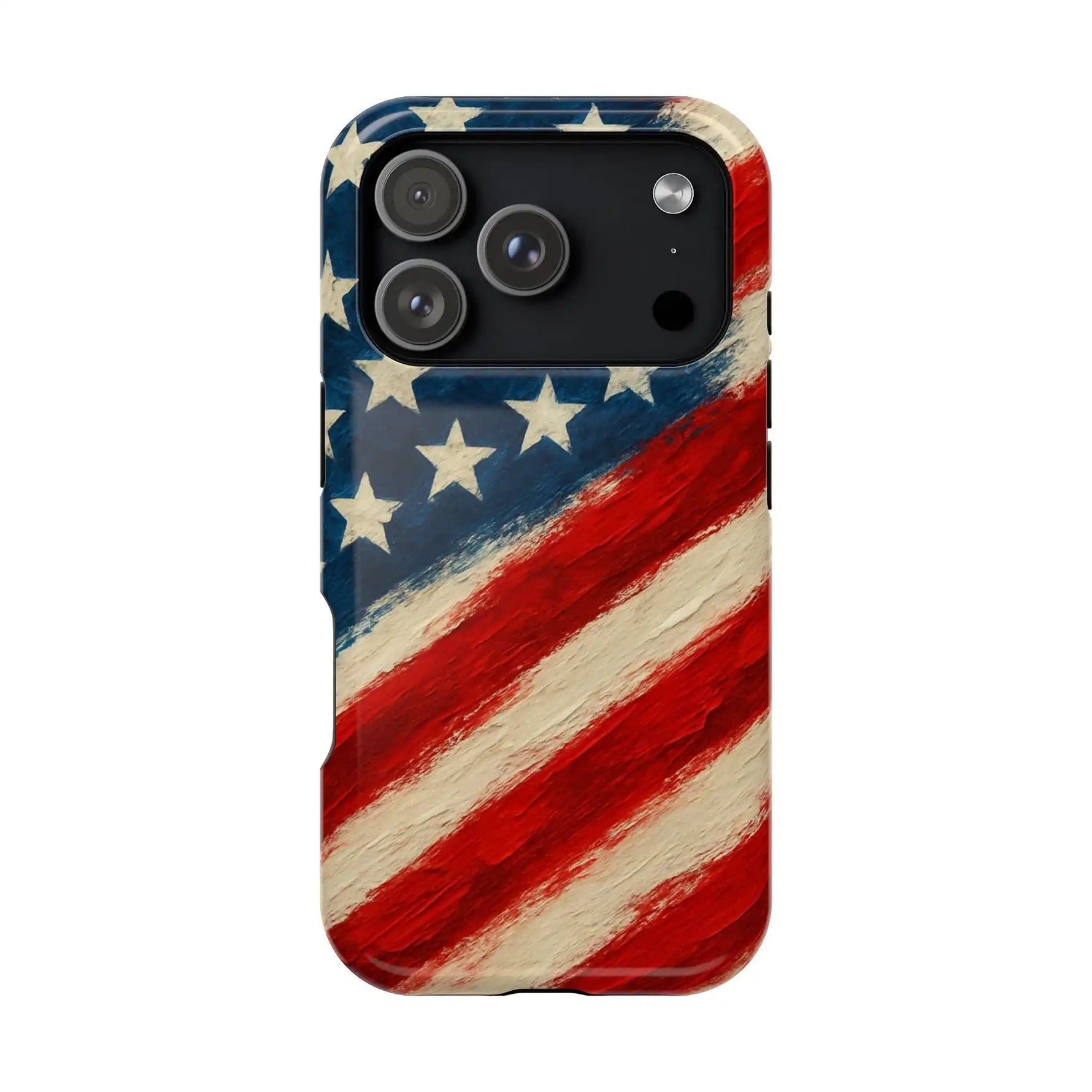 American Flag Tough Phone Case: Show Your Patriotism in Style  Shamo's iPhone 17 Pro / Glossy