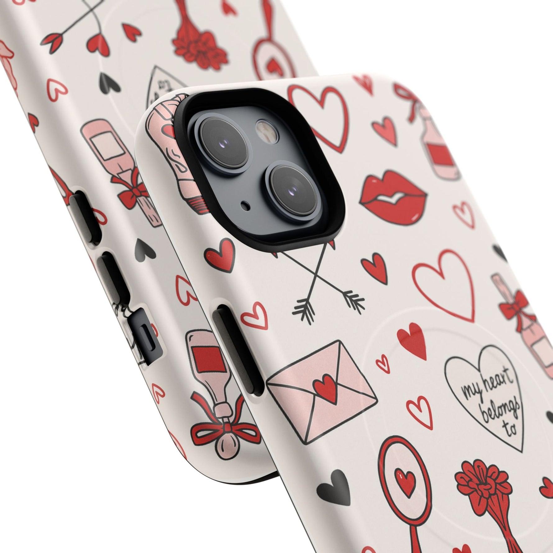 Romantic Love Doodle Tough iPhone Case (