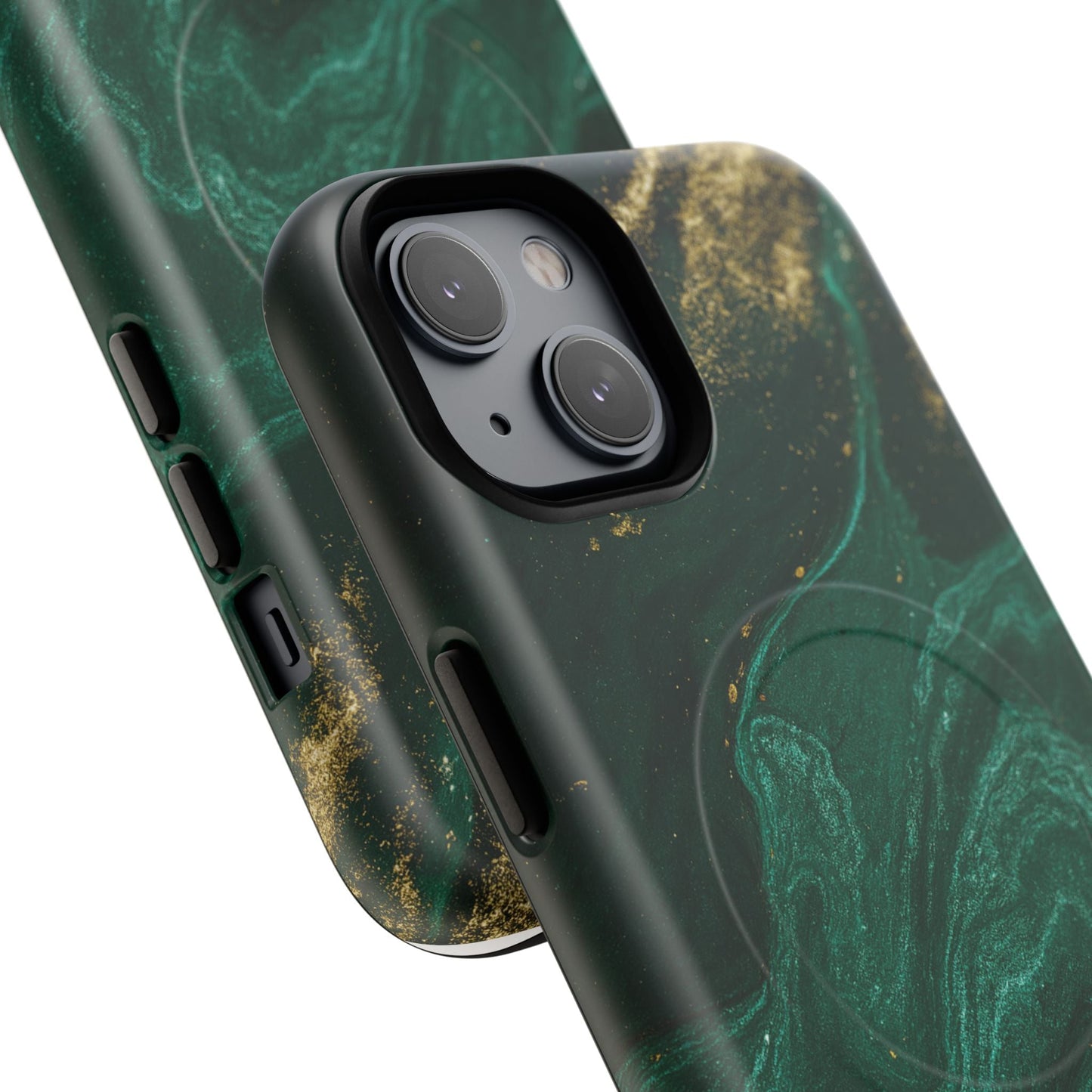 Emerald Marble with Gold Veins iPhone Case | with MagSafe  Shamo's