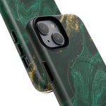 Emerald Marble with Gold Veins iPhone Case | with MagSafe  Shamo's