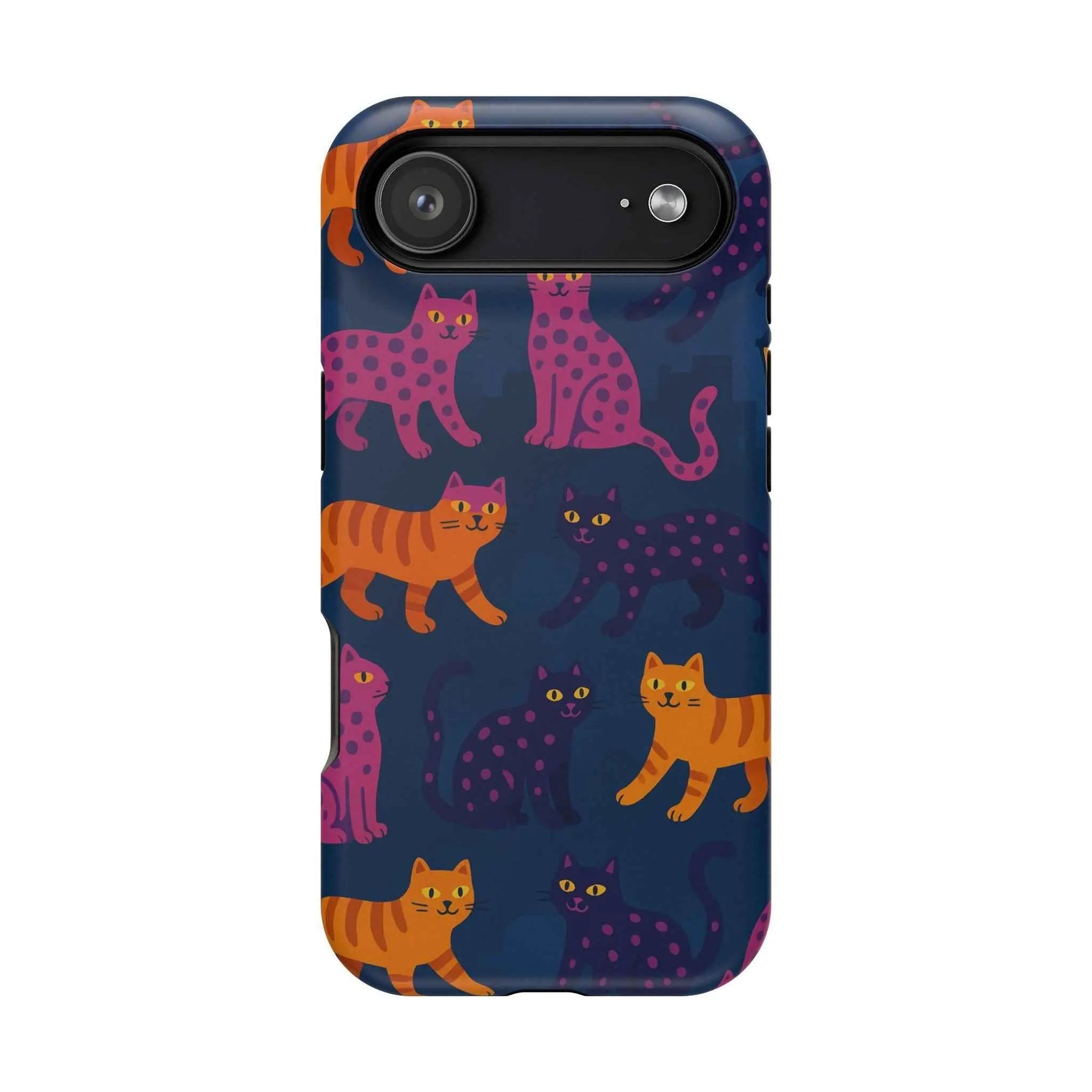 Colorful Cat Phone Case - MagSafe Impact-Resistant