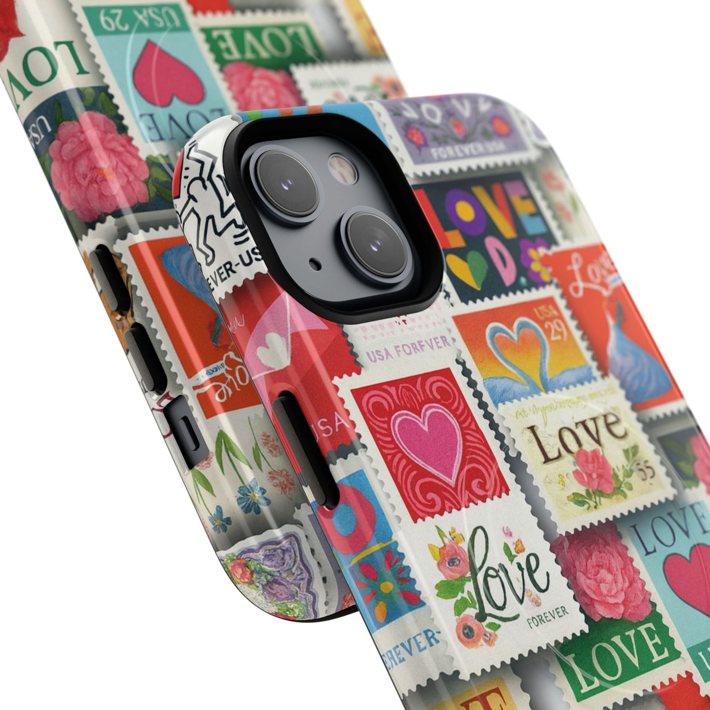 Vintage Romantic Love Stamp iPhone Case | Tough Protection + MagSafe  Shamo's