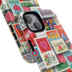 Vintage Romantic Love Stamp iPhone Case | Tough Protection + MagSafe  Shamo's