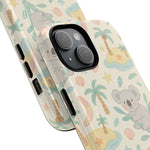 Australia Hand-Drawn Koala Beach iPhone Case — Cute Tropical Palm & Surf Print | with MagSafe  Shamo's