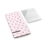 Pink Cherry Pattern Phone Stand — Portable Mobile Display Holder