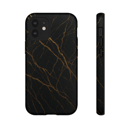 Black Marble Tough iPhone Case - Shamo's