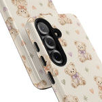 Cute Pastel Bear Impact Phone Case | Heart & Star Kawaii Pattern