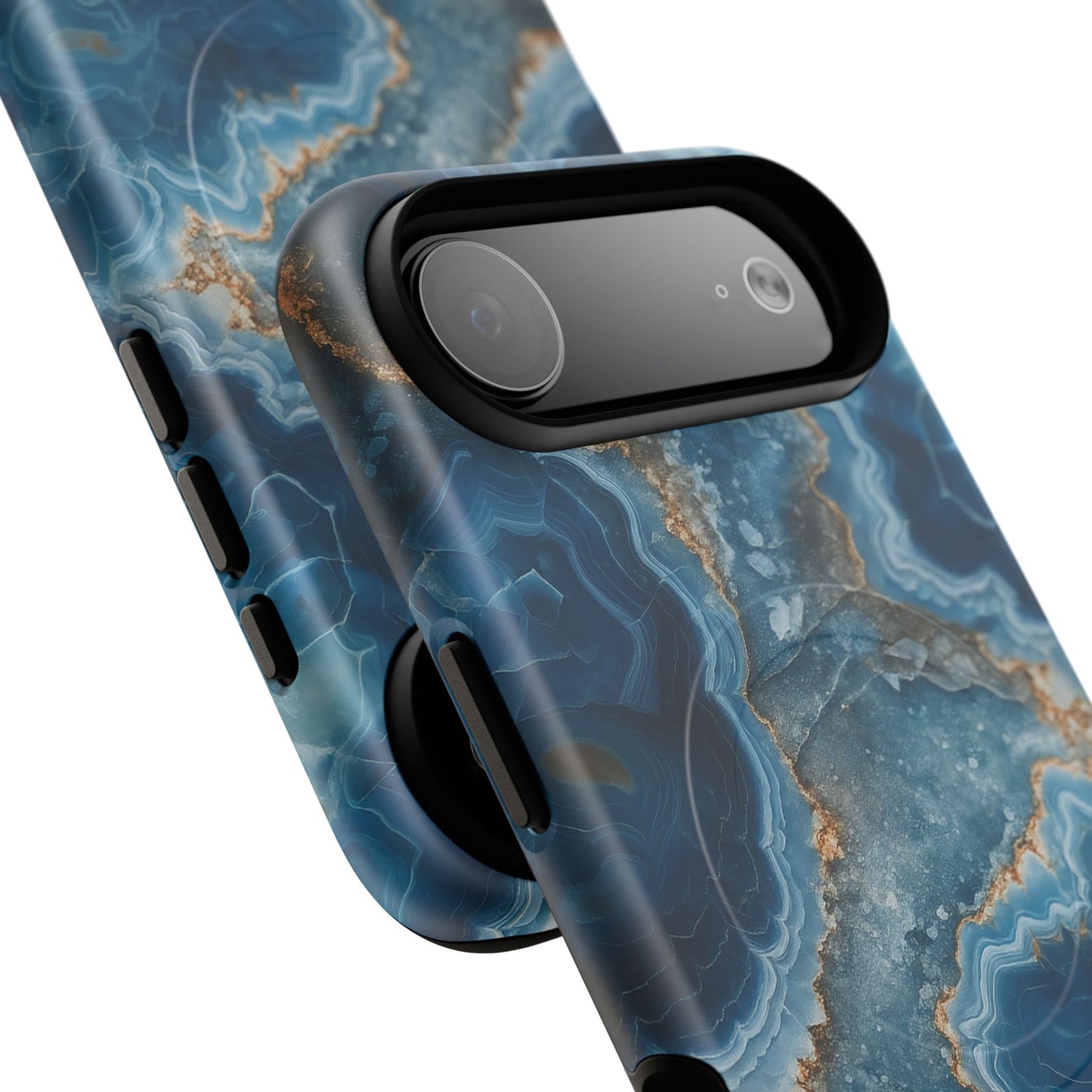 Blue Agate Marble iPhone Case —with MagSafe