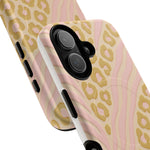Pink Gold Leopard iPhone Case compatible with MagSafe  Shamo's
