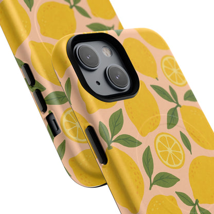 Lemon Fruit Design iPhone Case | MagSafe Compatible