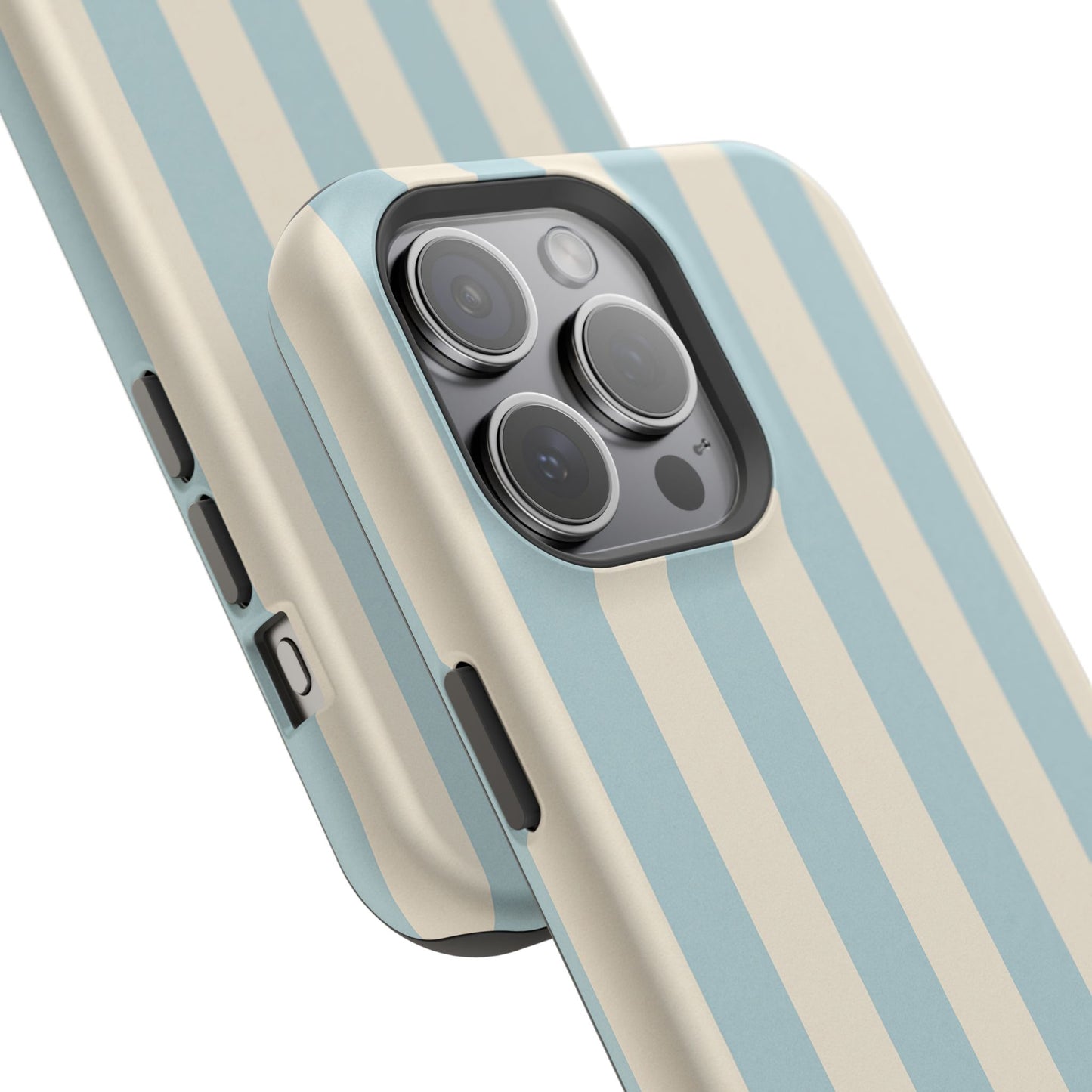Blue Strips Pattern iPhone Case Compatible with MagSafe