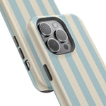 Blue Strips Pattern iPhone Case Compatible with MagSafe - Shamo's