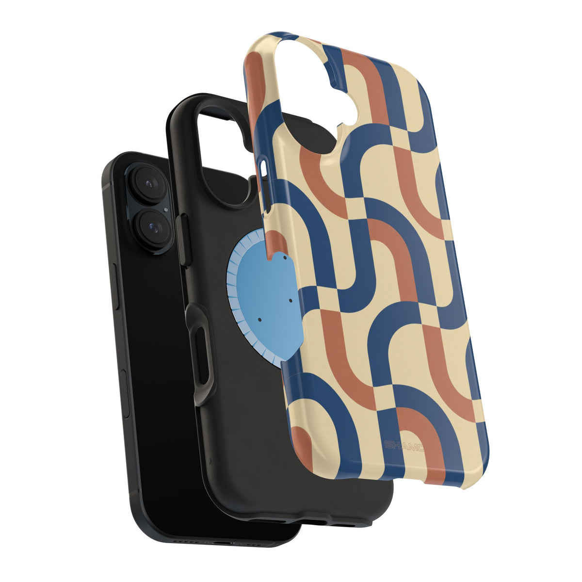 Mod Ribbon – Retro Geometric MagSafe Phone Case