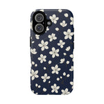 Navy Blossom Floral iPhone Case | MagSafe  Shamo's iPhone 16 / Matte
