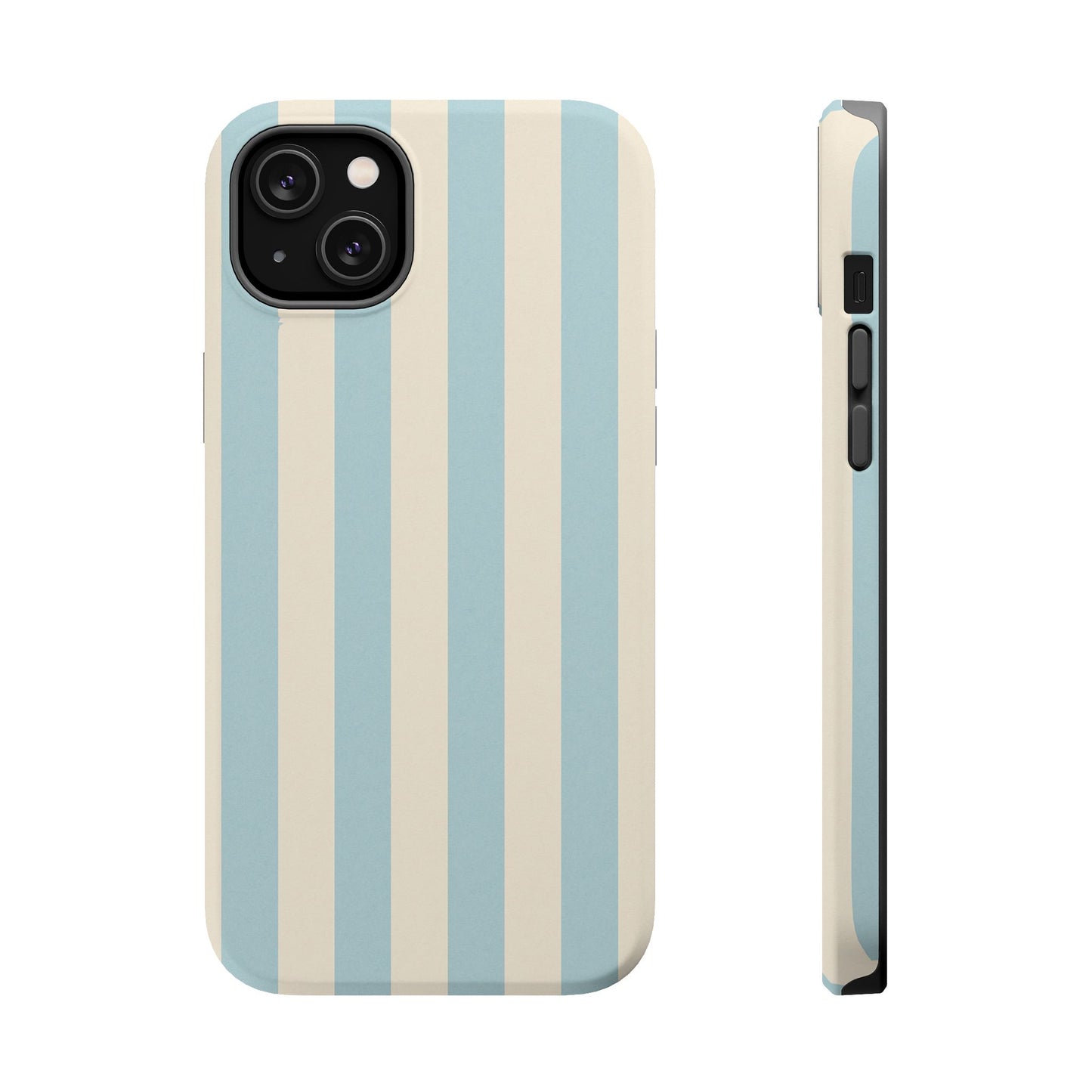 Blue Strips Pattern iPhone Case Compatible with MagSafe