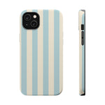 Blue Strips Pattern iPhone Case Compatible with MagSafe - Shamo's