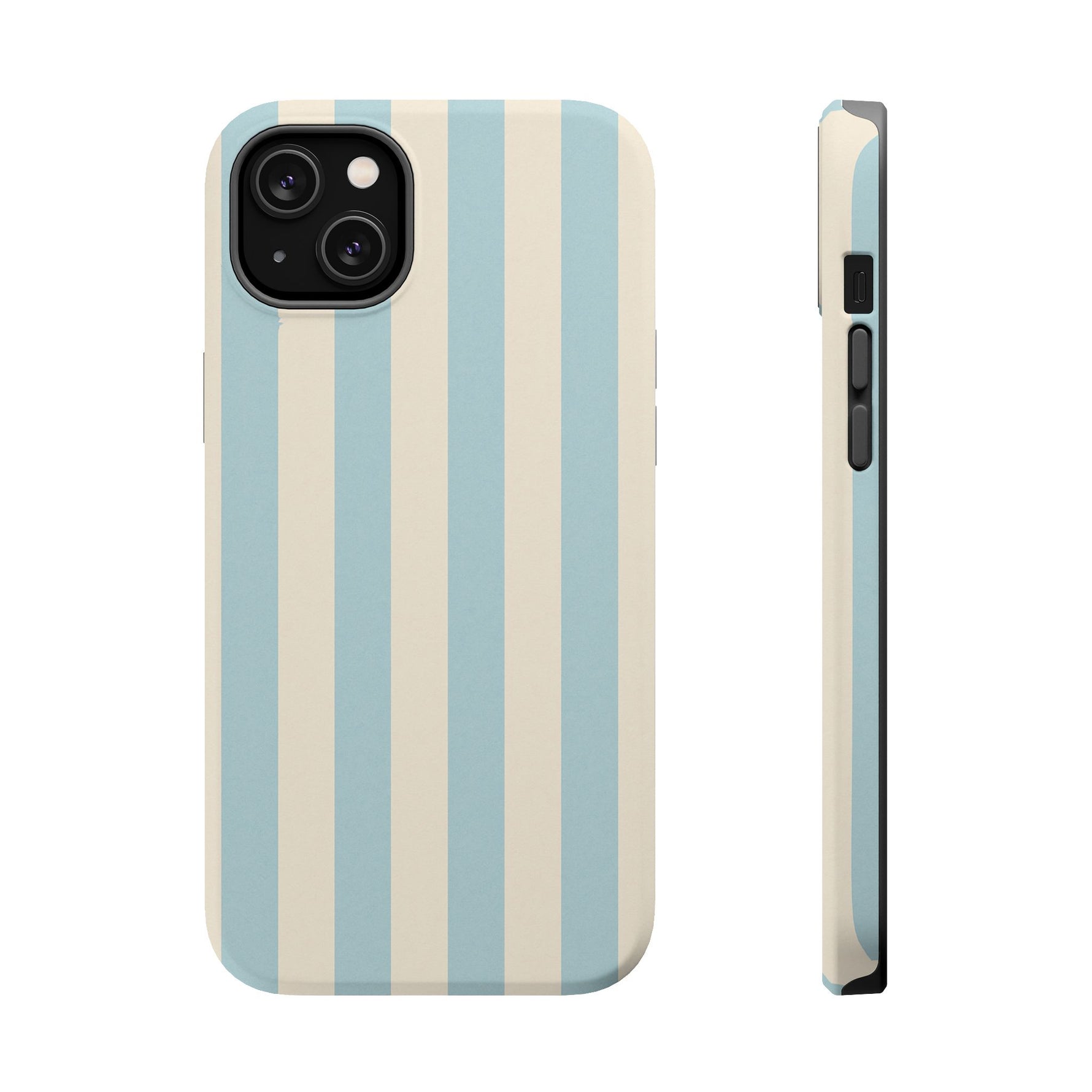 Blue Strips Pattern iPhone Case Compatible with MagSafe - Shamo's