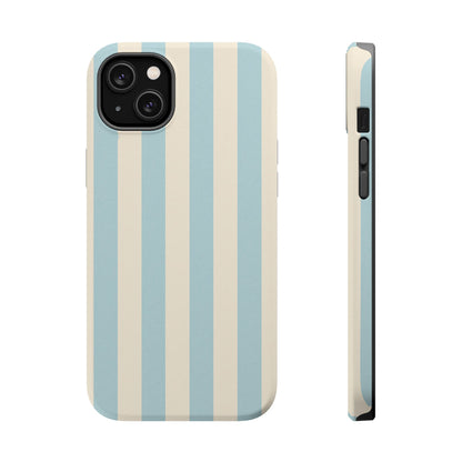 Blue Strips Pattern iPhone Case Compatible with MagSafe