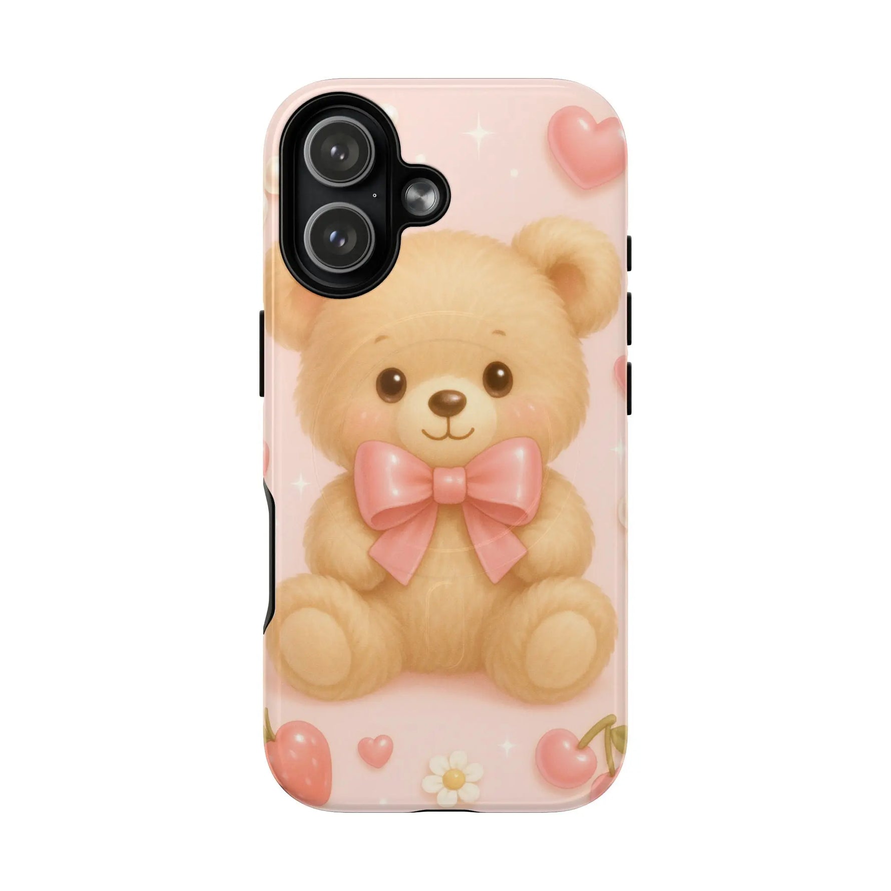 Ribbon Teddy Bear Love iPhone Case with MagSafe - Shamo's
