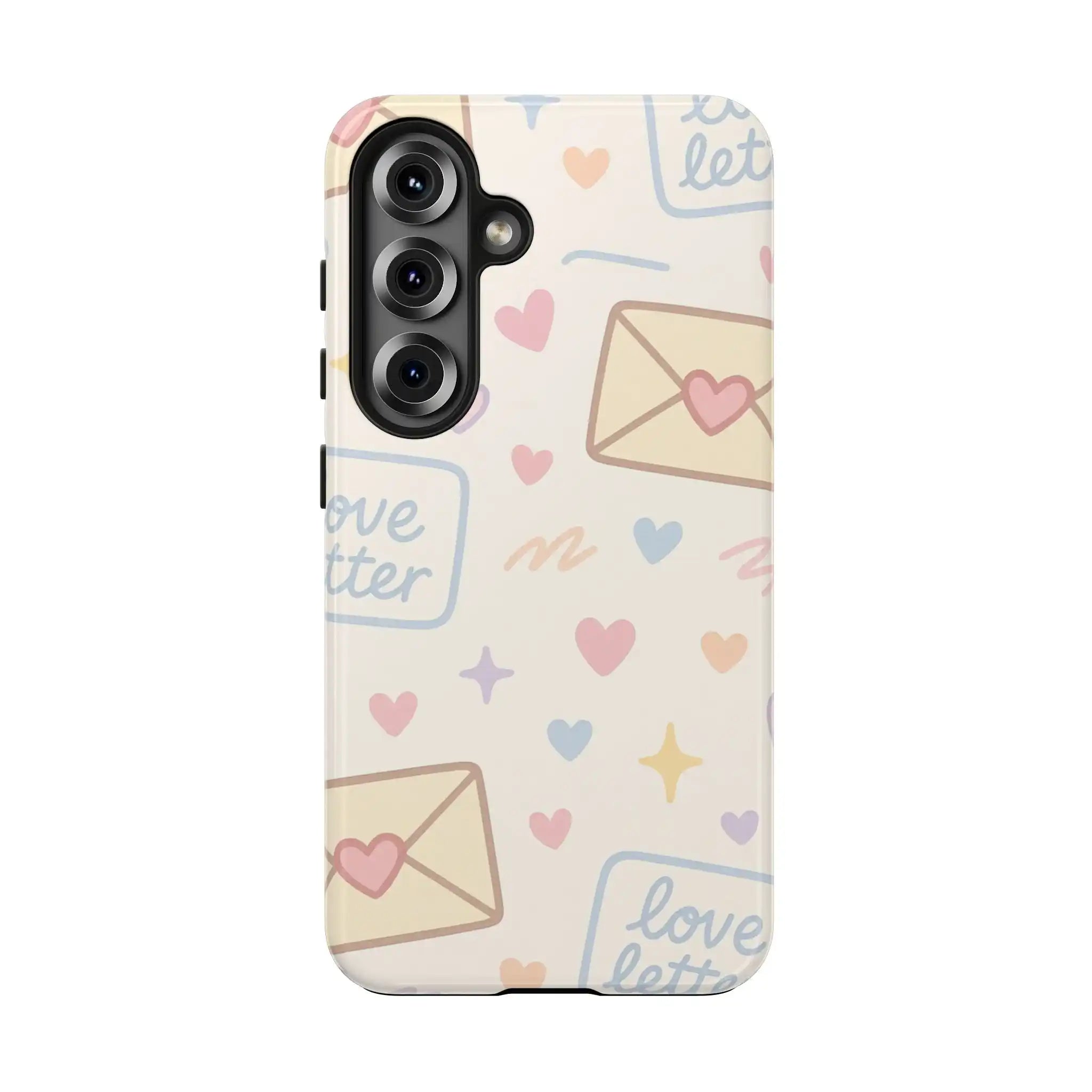Pastel Love Letter Hearts Impact Phone Case  Shamo's Samsung Galaxy S25