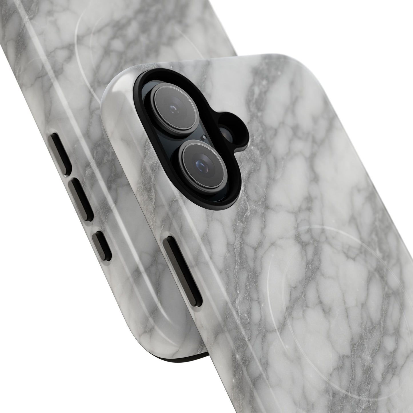 Silver Mist Marble iPhone Case with MagSafe