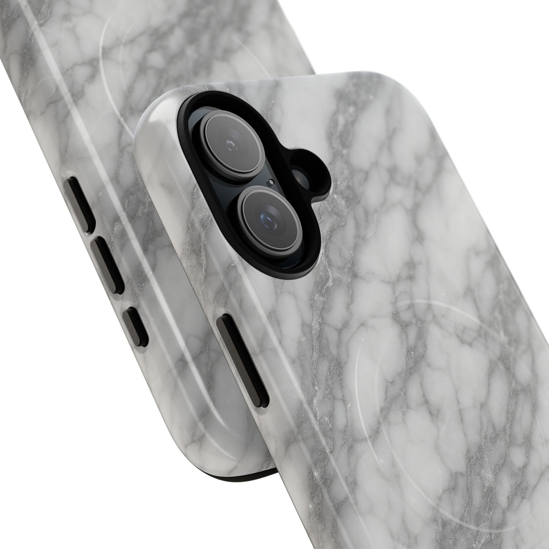 Silver Mist Marble iPhone Case with MagSafe  Shamo's