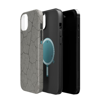 Cracked Concrete Texture iPhone Case with MagSafe compatibility  Shamo's