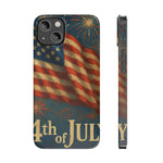 Fundas delgadas para teléfono con la inscripción 4 de julio para iPhone 17 y más