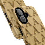 Gold Monogram 'A' iPhone Case with MagSafe  Shamo's