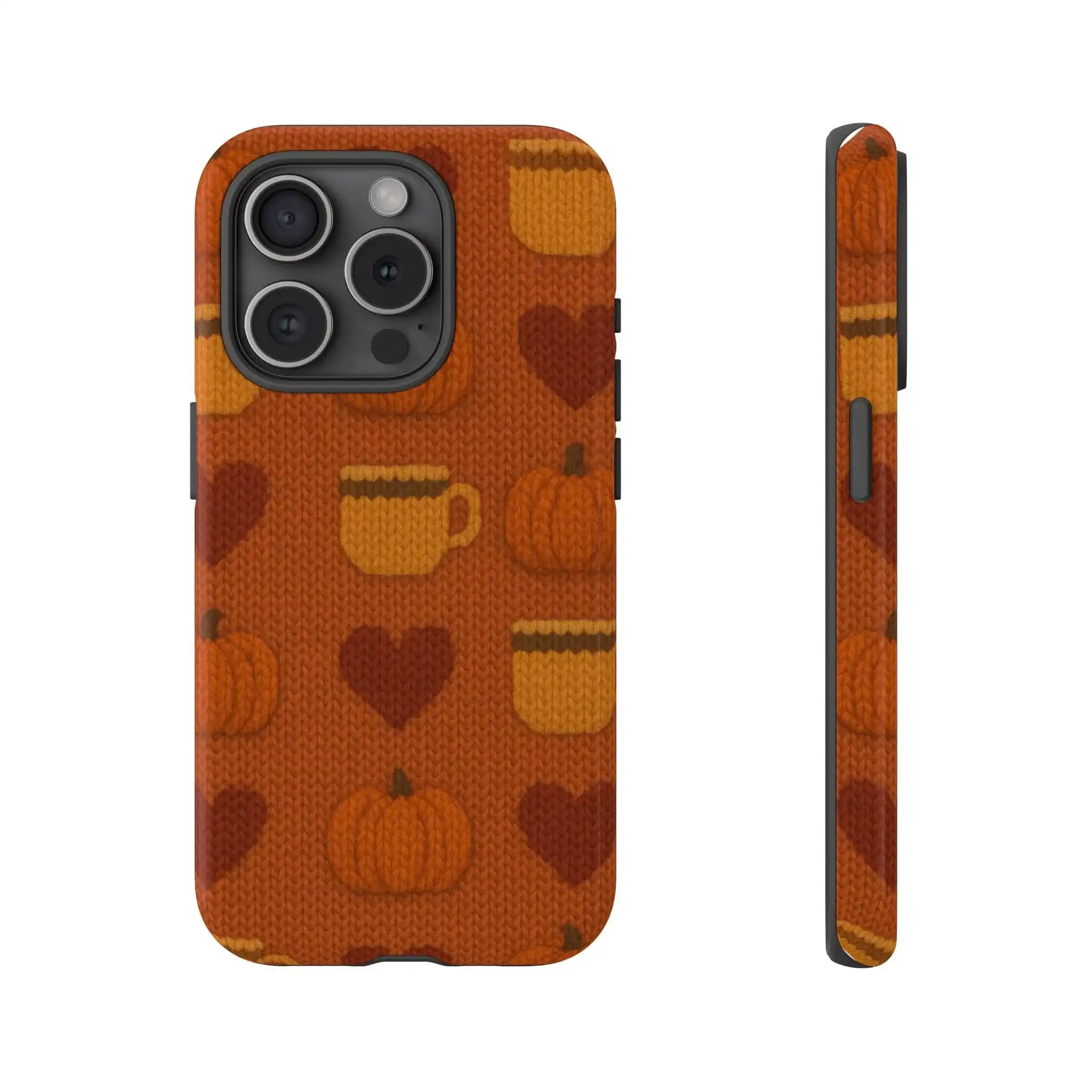 Fall Pumpkin & Coffee Phone Case  Shamo's iPhone 15 Pro / Glossy