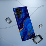 Blue Gold Marble Phone Case  Shamo's